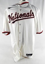 2024 Washington Nationals Trevor Williams #32 Game Issued White Jersey 50 041