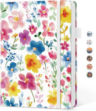 Pretty Dotted Journal for Women, Aesthetic Cute Hardcover Leather Journal for Wr