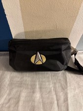 Vintage Star Trek: The Next Generation Embroidered Black Fanny Pack