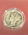 1942 MERCURY WINGED SILVER DIME IN PLASTIC CASE HOLDER  (90% SILVER/10% COPPER ) — photo 1