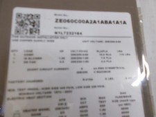 York Roof Top Unit Corner Post for ZE060C00A2A1ABA1A1 with Labels
