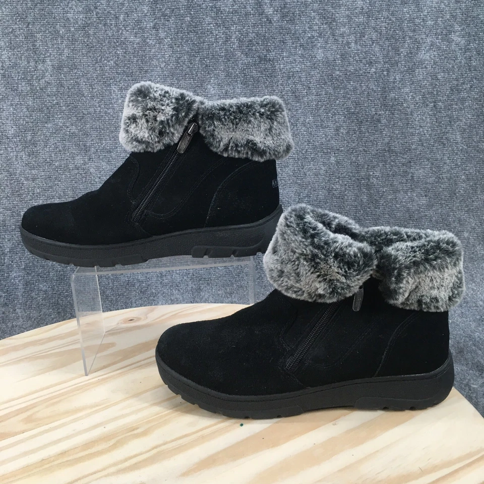 Botas Khombu para mujer 9 Jessica nieve negras forradas de piel cómodas punta redonda tobillo Foto 2 de 4