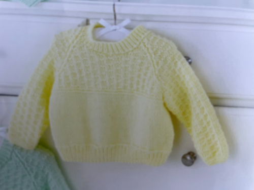 Bebé Texturizado Cárdigan Jersey + Sombrero Conjunto PATRÓN TEJIDO Niños + Niñas UKHKA 202 - Imagen 9 de 10