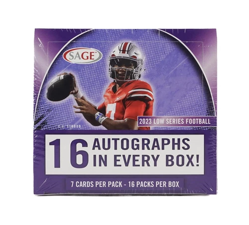 2023 SAGE LOW SERIES FOOTBALL HOBBY BOX