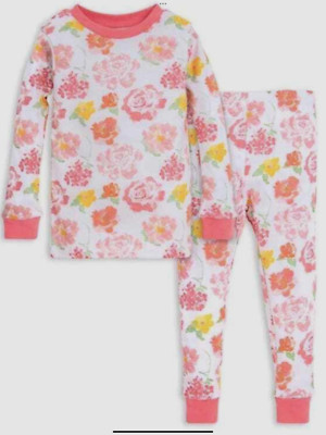 Burt s Bees Baby | Neu mit Etikett rosa Frühling Blumen Bio-Baumwolle Pyjama - Alter 5 Jahre