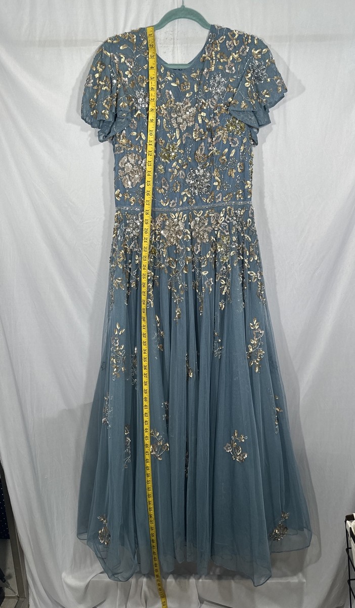 （US発）Mac Duggal バタフライスリーブ イブニングドレス NEW $798 Mac Duggal [ 12 ] Embellished Butterfly Sleeve High