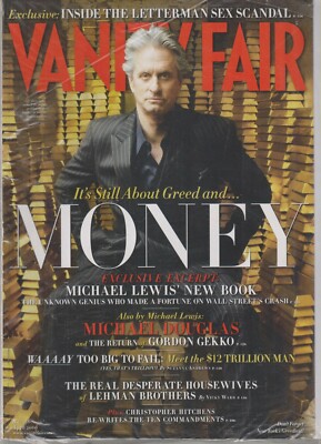 Vanity Fair April 2010 Michael Douglas - It's Still About Greed and Money  (Maga