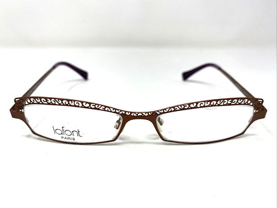 Jean Lafont France PRINCESSE 111 49-16-135 Brown/Violet Eyeglasses Frame CE81