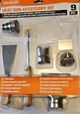 BRAND NEW 9 Pieces Heat Gun Accessory Assortment Kit