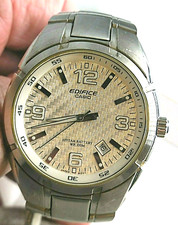 ANCIENNE MONTRE CASIO EDIFICE CADRAN TRESSE + DATE, TBEG FONCTIONNELLE
