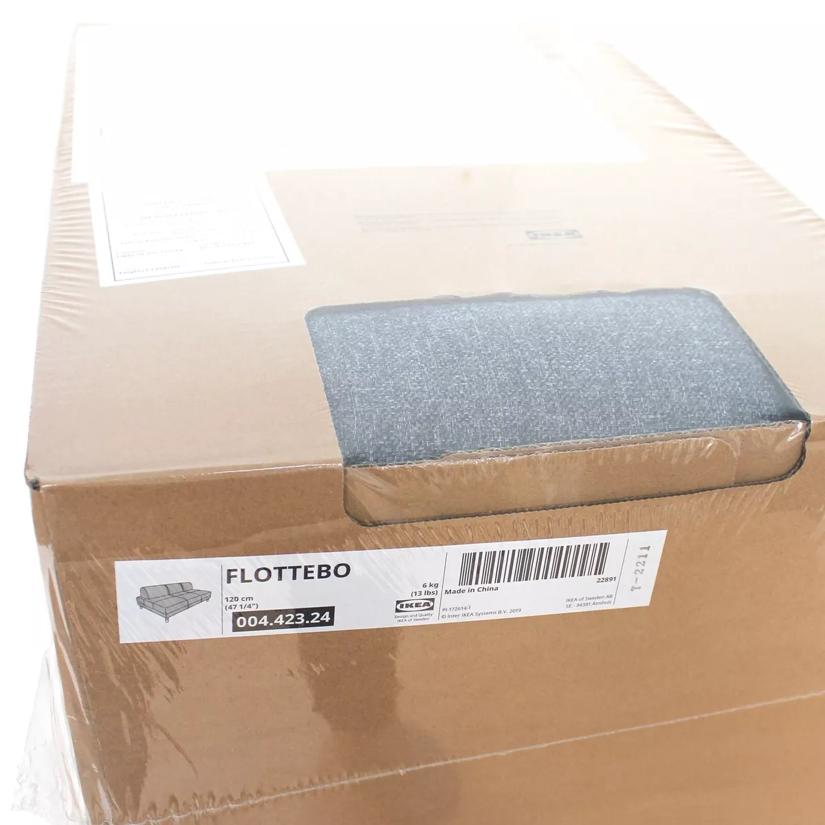 Ikea FLOTTEBO Sleeper Sofa COVER, 47 1/4 Gunnared Medium Gray, 104.423.28,  NEW