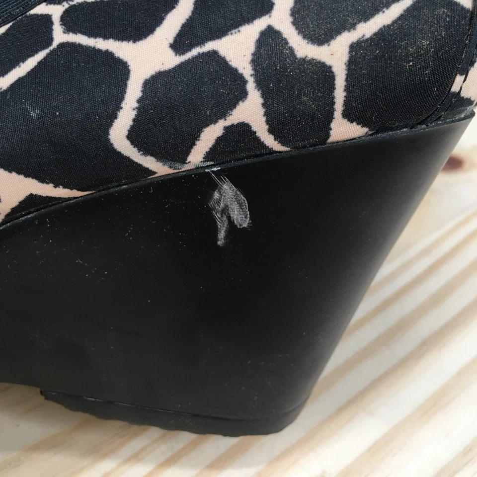 Zapatos de tacón Bandolino para mujer de 7,5 M con cuña informales con hebilla de tela negra sin cordones Foto 3 de 4