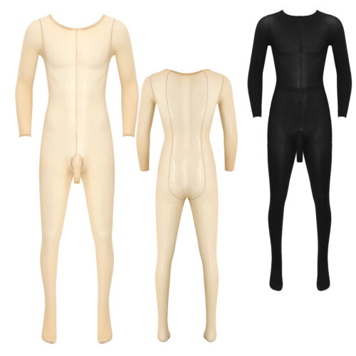 Sexy Ganzkörper Strumpfhose für Männer Full Body Transparente mit Penis Hülle - Bild 3 von 112
