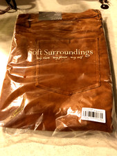 New  SOFT SURROUNDING 20W Brown Stretch Corduroy Pull On Skinny Pant