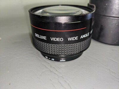 Deluxe Video Wide Angle 0.5x High Resolution Lens Japan W/ Tiffen 72mm Close (P5