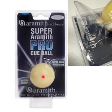 Super Aramith Pro Pool Cue Ball 2 1/4" in a blister