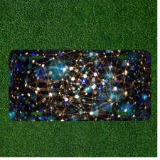 Custom Personalized License Plate Auto Tag With Dark Creative Design