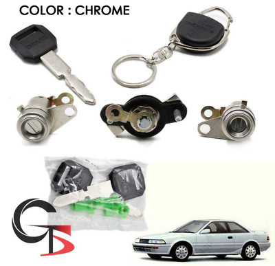 Solex Door Trunk Lock Flat Key Cylinder For 1987-1995 Toyota Corolla AE 92