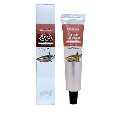 LEBELAGE Gold Caviar Augencreme 40ml oder White Tone Up Augencreme 40ml Anti-Falten