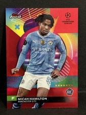 2023-24 Topps Finest UCC Manchester City RC Micah Hamilton True Red #1/5