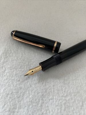 Montblanc Model 342G mit Feder 585, 14 Karat Gold - Füller Füllfederhalter (B01)