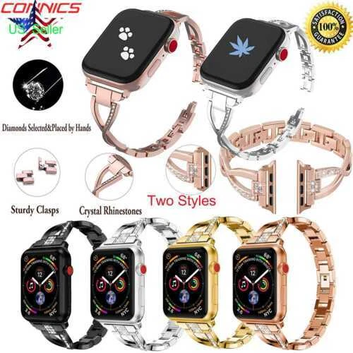 Apple Wrap-Around Strap Stainless Steel Wristwatch Bands