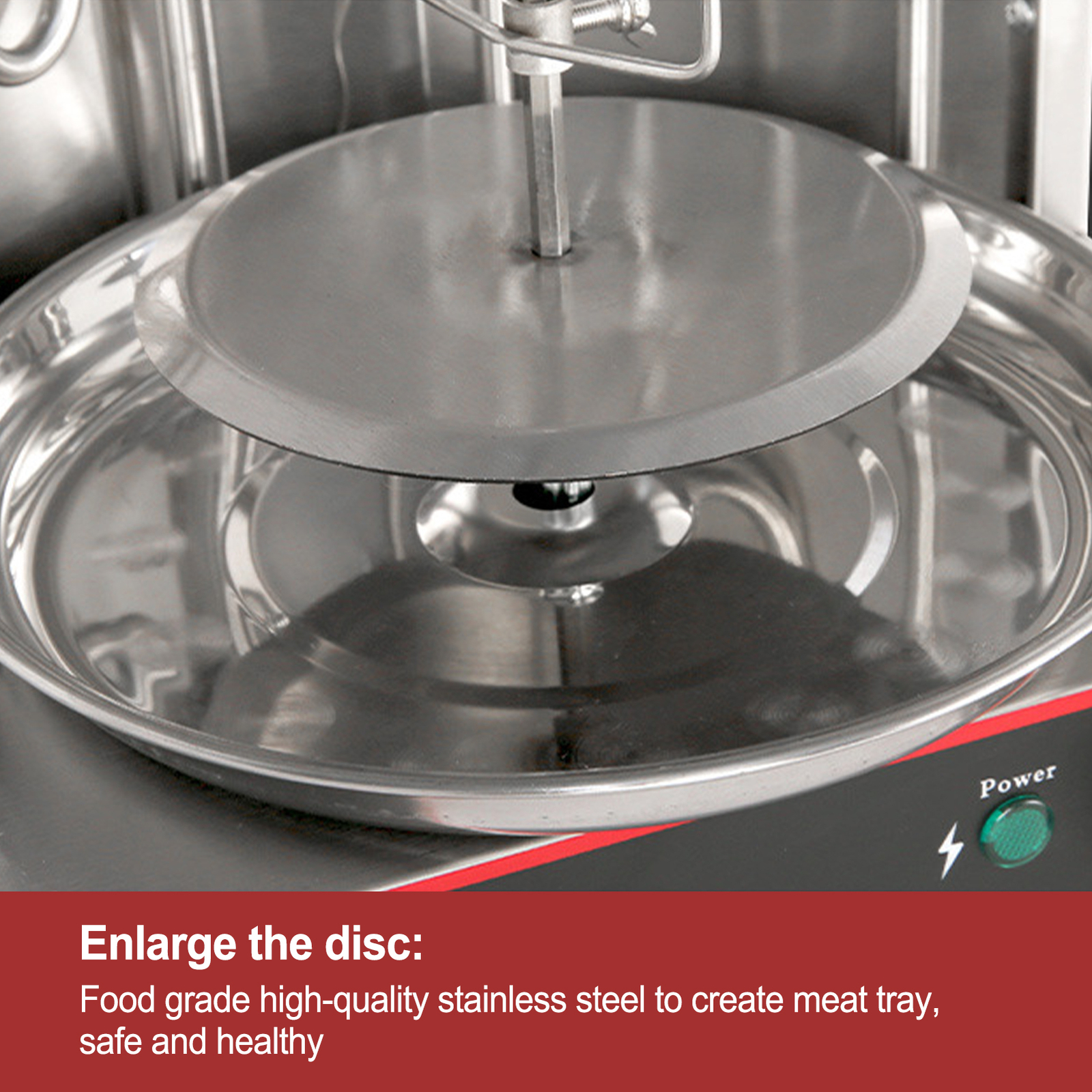 3000W Electric Turkish Barbecue BBQ Machine Stainless steel Vertical Countertop