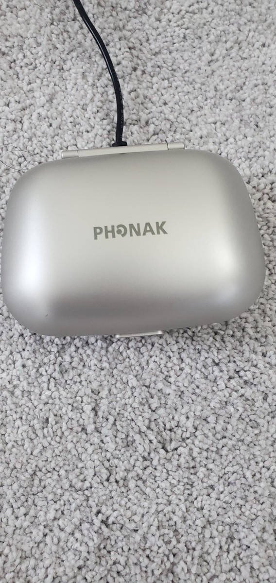 Phonak Audeo 0459 Hearing Aids Rechargeable w/ Charging Dock Pair