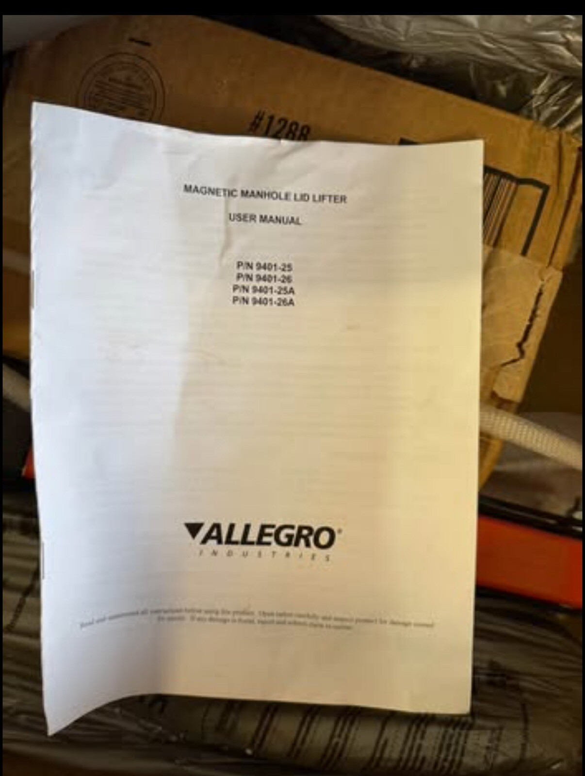 Allegro Industries 9401-25 Magnetic Lid Lifter Steel Dolly  Magnetic Lift