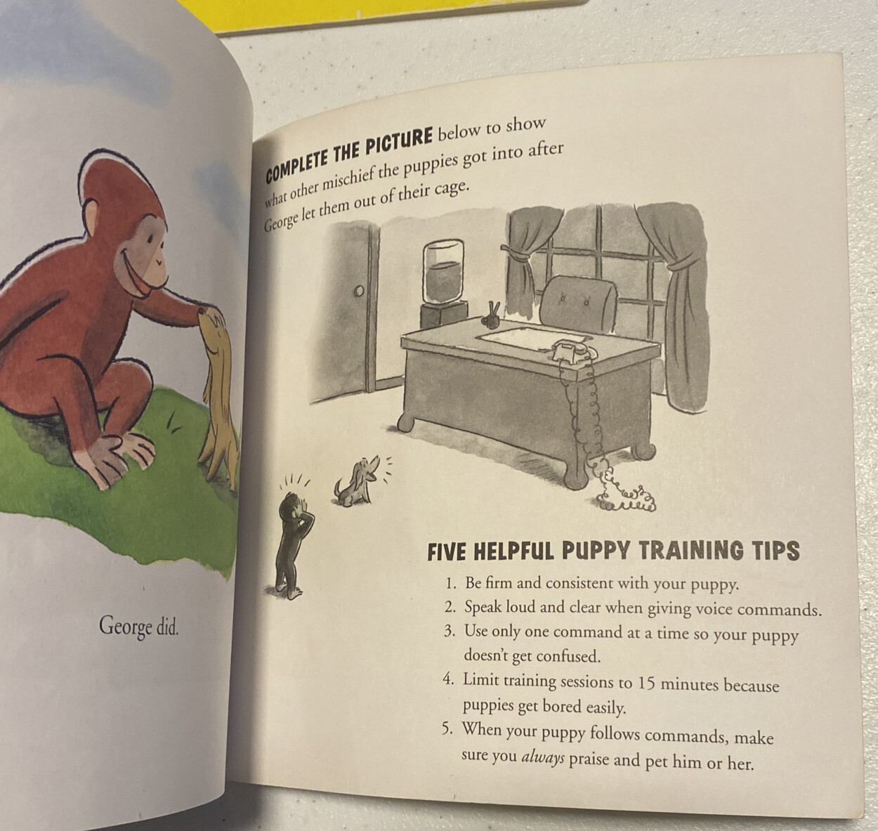 Curious George Book Lot Of 2. CG Goes Sledding and CG and the Puppies ...