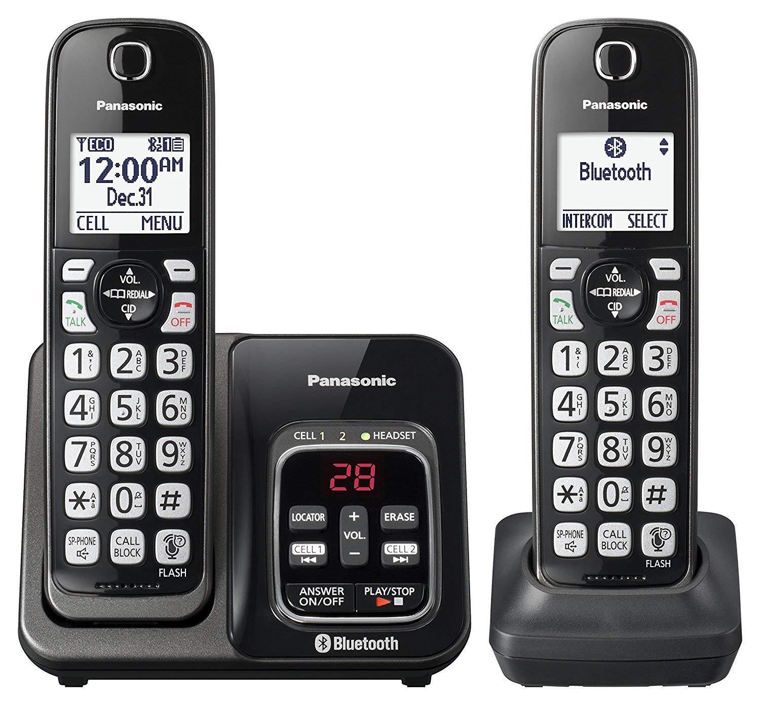 Panasonic Link2cell KX-TGD562M Bluetooth Cordless Phone with Voice Assist  and Answering Machine - 2