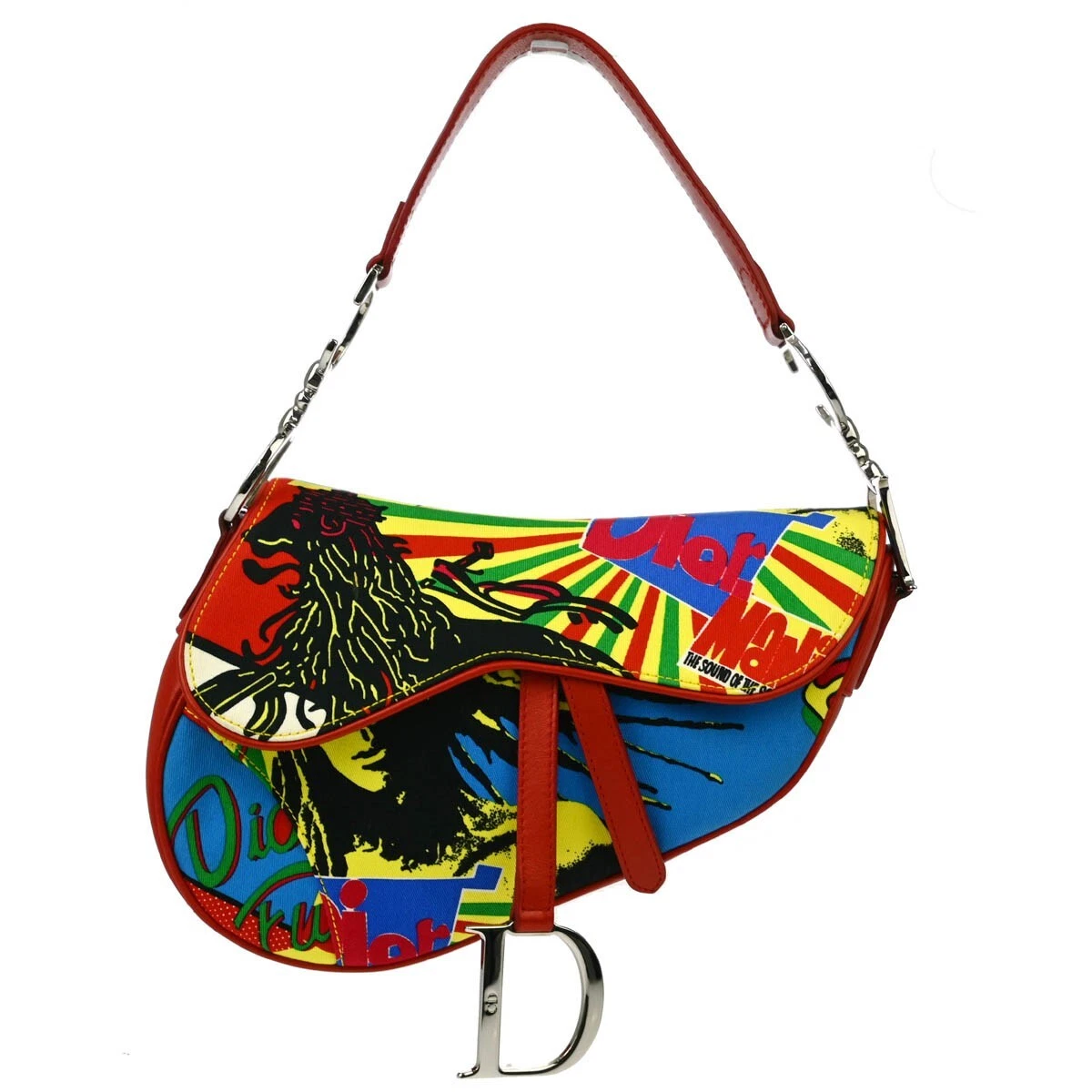 Sac à main Christian Dior multicolore Dior Mania selle 01RU 1013 133536
