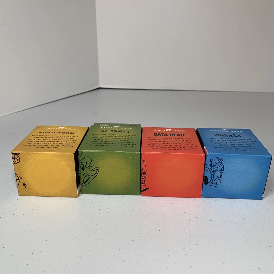 Cranium WOW! You're Good Board Game Replacement Pieces 4 Decks of Cards - Image 4 of 4