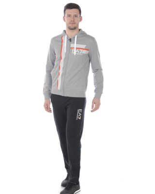 Emporio Armani Ea7 Trainingsanzug Baumwolle Herren grau 3HPV61 PJ05Z 22BF Gr. S