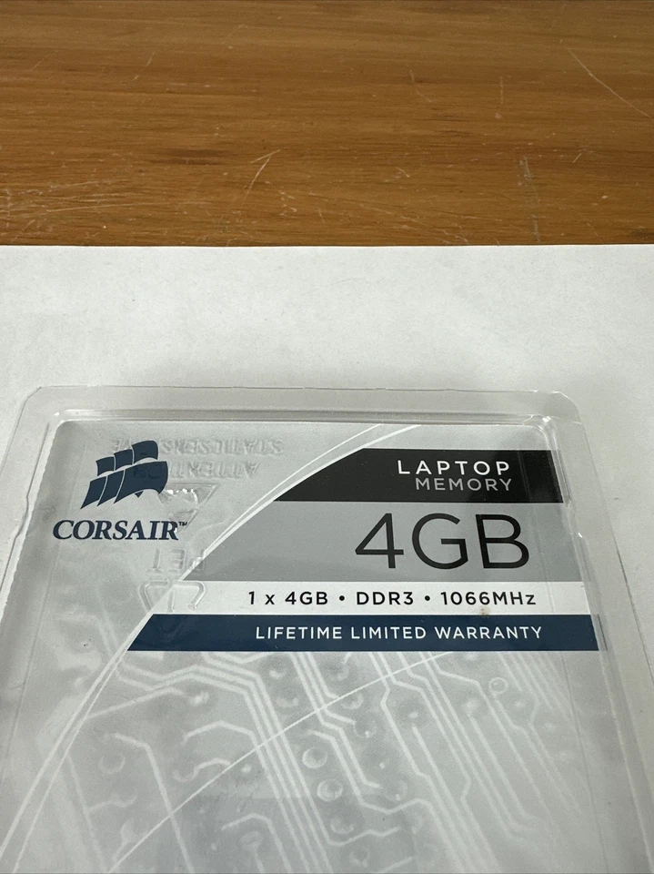 Laptop Notebook CORSAIR 4GB x1 DDR3-1066 CMSA4GX3M1A1066C7 SODIMM Memory Ram New - Image 2 of 4