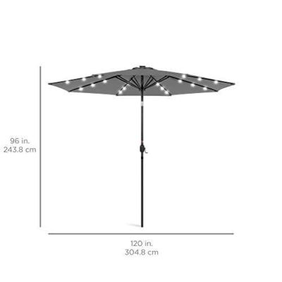 9ft patio umbrella replacement canopy Formosa Covers 9ft Umbrella Replacement Canopy 6 Ribs in Taupe (Canopy Only)