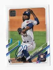 2021 TOPPS #569 ENOLI PAREDES ASTROS AUTOGRAPHED SIGNED BASEBALL CARD RC