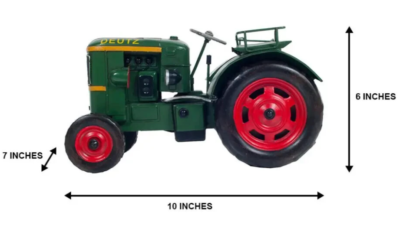Tracteur Deutz F2L 514 1957 - Minichamps 1/18, Miniature Métal Blanc