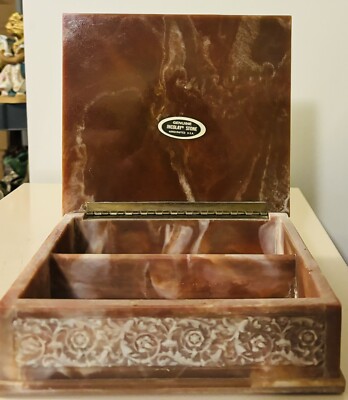 Incolay Stone Jewelry Box ジュエリーボックス Genuine Incolay Stone Jewelry Box. For Sale at Ruby Lane