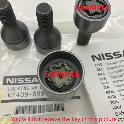 Nissan MICRA/QASHQAI (K14FR/J11E) Lockable Wheel Bolts Set 