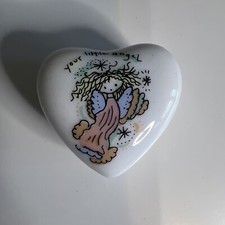 Trinket Box Vintage Porcelain Handmade Special Occassion Tooth Box Tiny Mini