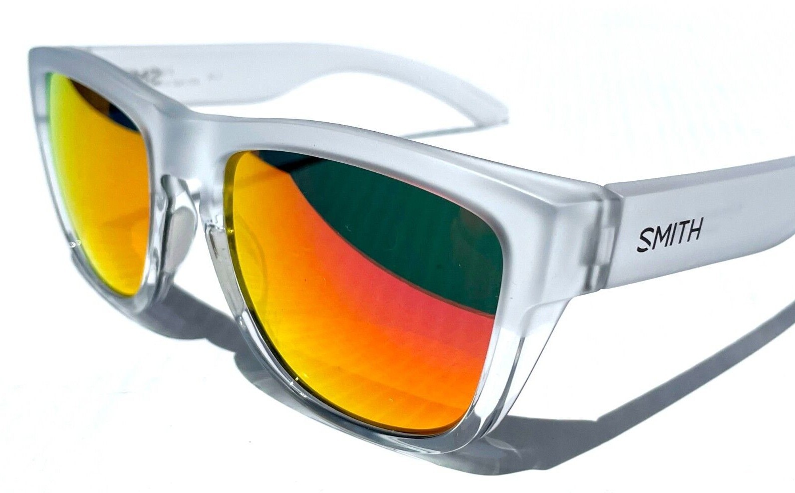 New Smith Optic Clark Matte Crystal Clear Carbonic Ruby Lens Sunglass Ebay New Smith Optic Clark Matte Crystal Clear Carbonic Ruby Lens Sunglass Ebay