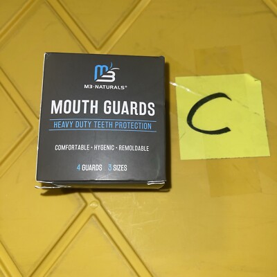 M3 Naturals Mouth Guard for Nighttime Teeth Clenching, Dental Guard Bite, 4ct