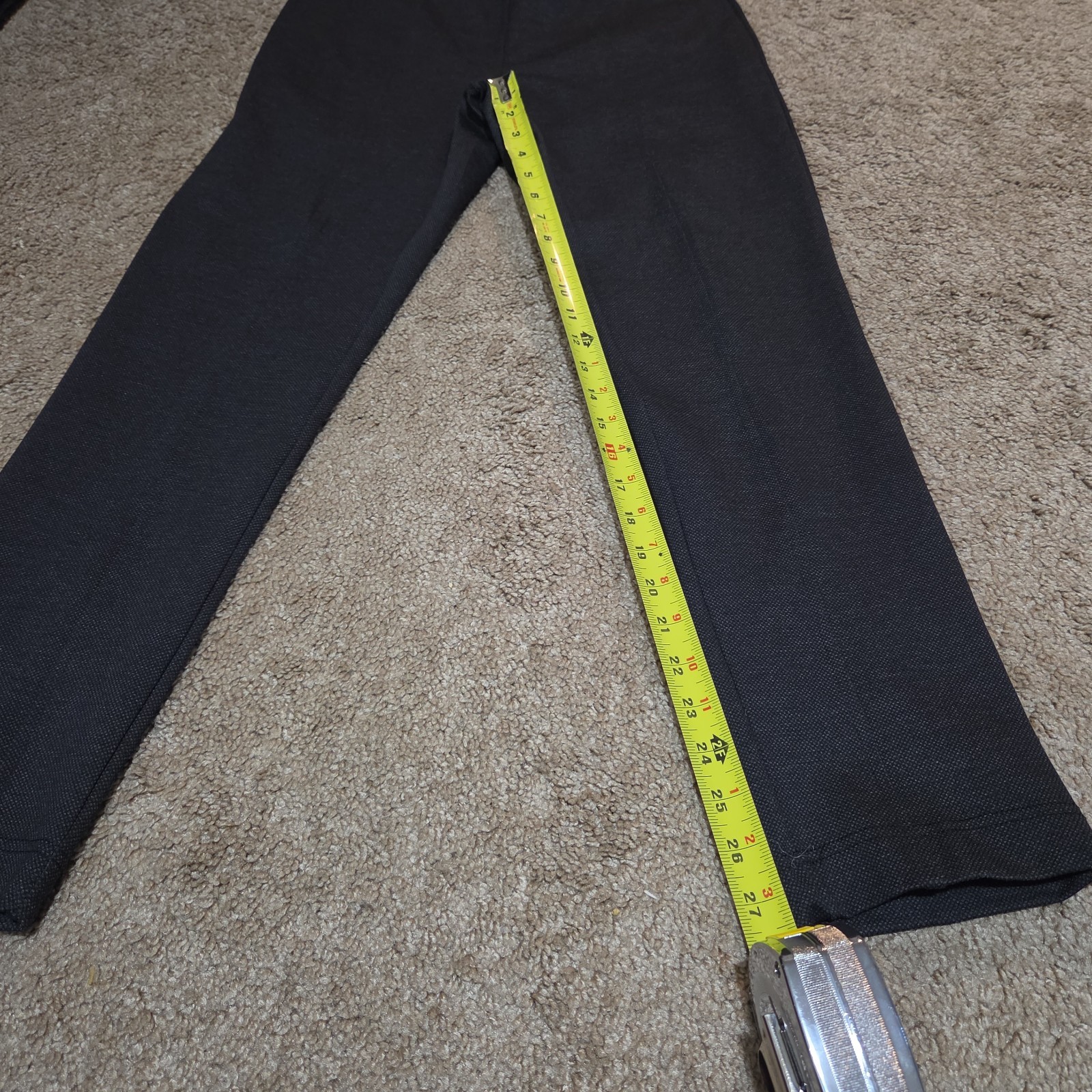 Calvin Klein Pants Womens M Black Slim Fit Ankle Stretch Elastic image 10