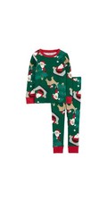 Carter  s Kids Christmas/Holiday Pajamas Green Size 12/12A