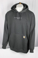Carhartt Men's Rain Defender Loose Fit Midweight 1889 Hoodie 107031 Charcoal