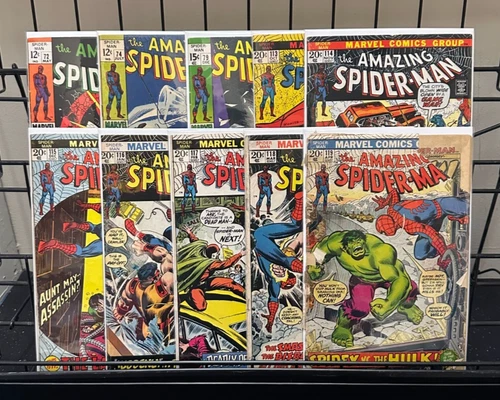 Amazing Spider-Man #72,74,79,113-119 Lot G/FN Romita Sr Vintage Marvel Comic '69