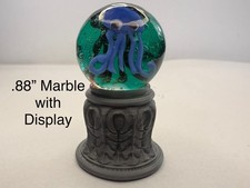 Octopus Glass Marble With Display Included lot 7465