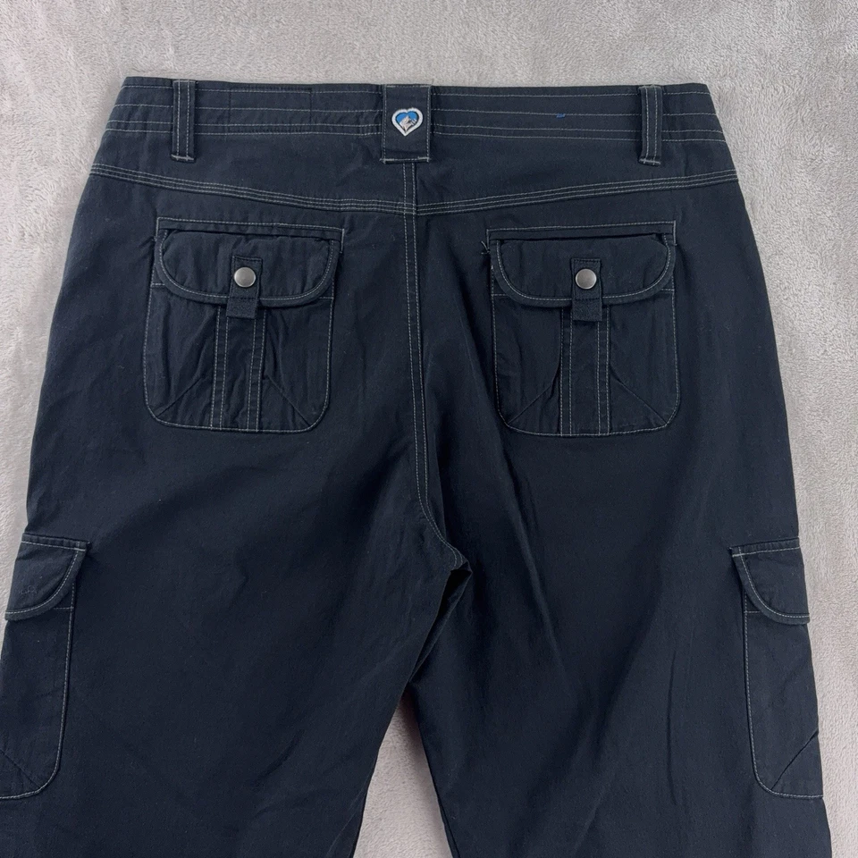 Pantalones cargo Kuhl para mujer talla 12 negros al aire libre senderismo utilitarios elásticos Foto 4 de 4