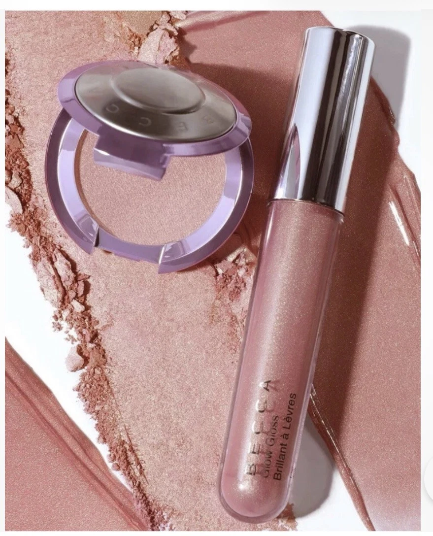 Becca Lip & Highlight Duo Lilac Geode Love Kit. NIB 💯 (highlighter + gloss)